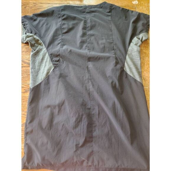Smartwool | Genius Shirt Dress Merino Wool Blend Short Sleeve  Black Gray sz Lar - Picture 5 of 5